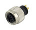 waterproof circular M5 M8 M12  8 pin LED automation industry panel mount LED connector